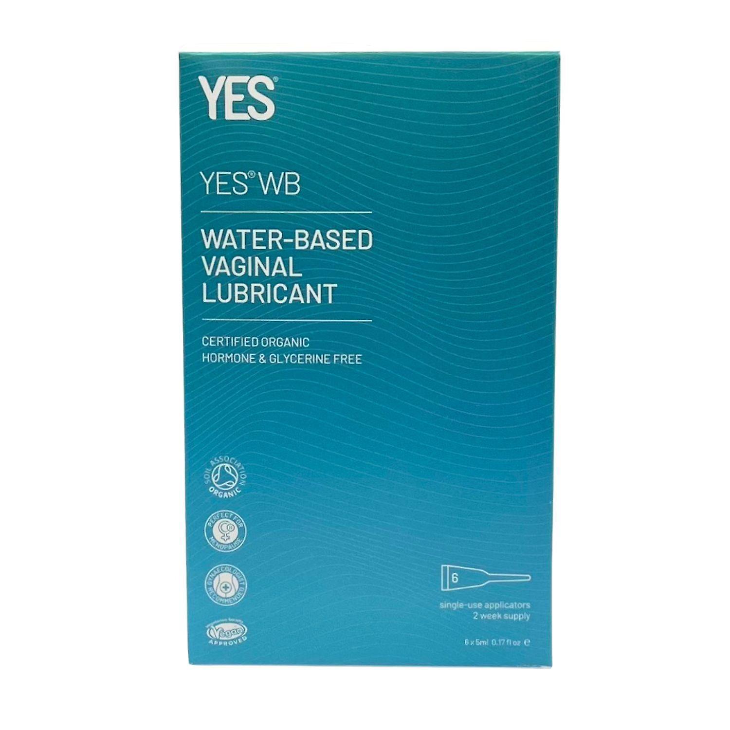 YES WB Organic Pre-filled Water Based Applicators - 6 X 5ml