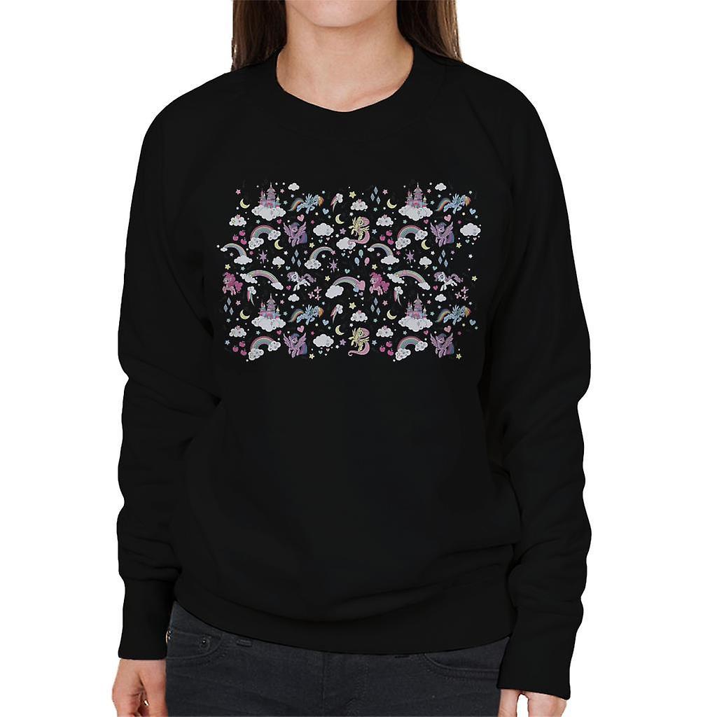 My Little Pony Castle Women's Sweatshirt Black Small