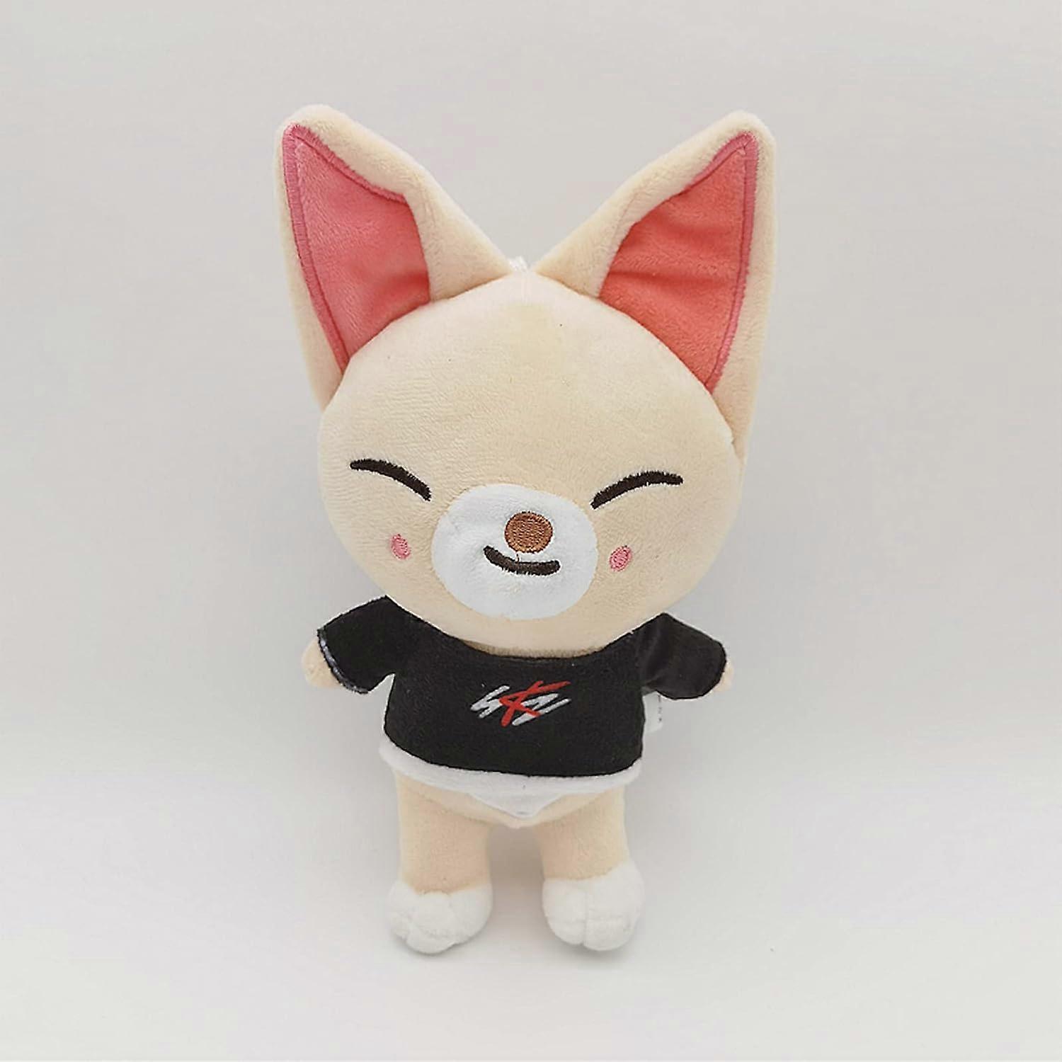 Heyone Cute Anime Plush,9.8in Plush Toys,Creative Soft Stuffed Cartoon Plush Toy Gift Toys for Kids Fans(Foxi.ny)