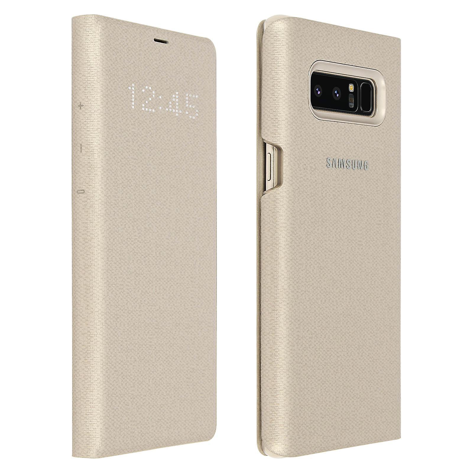 Official Samsung LED View Cover Case for Samsung Galaxy Note 8 - Gold