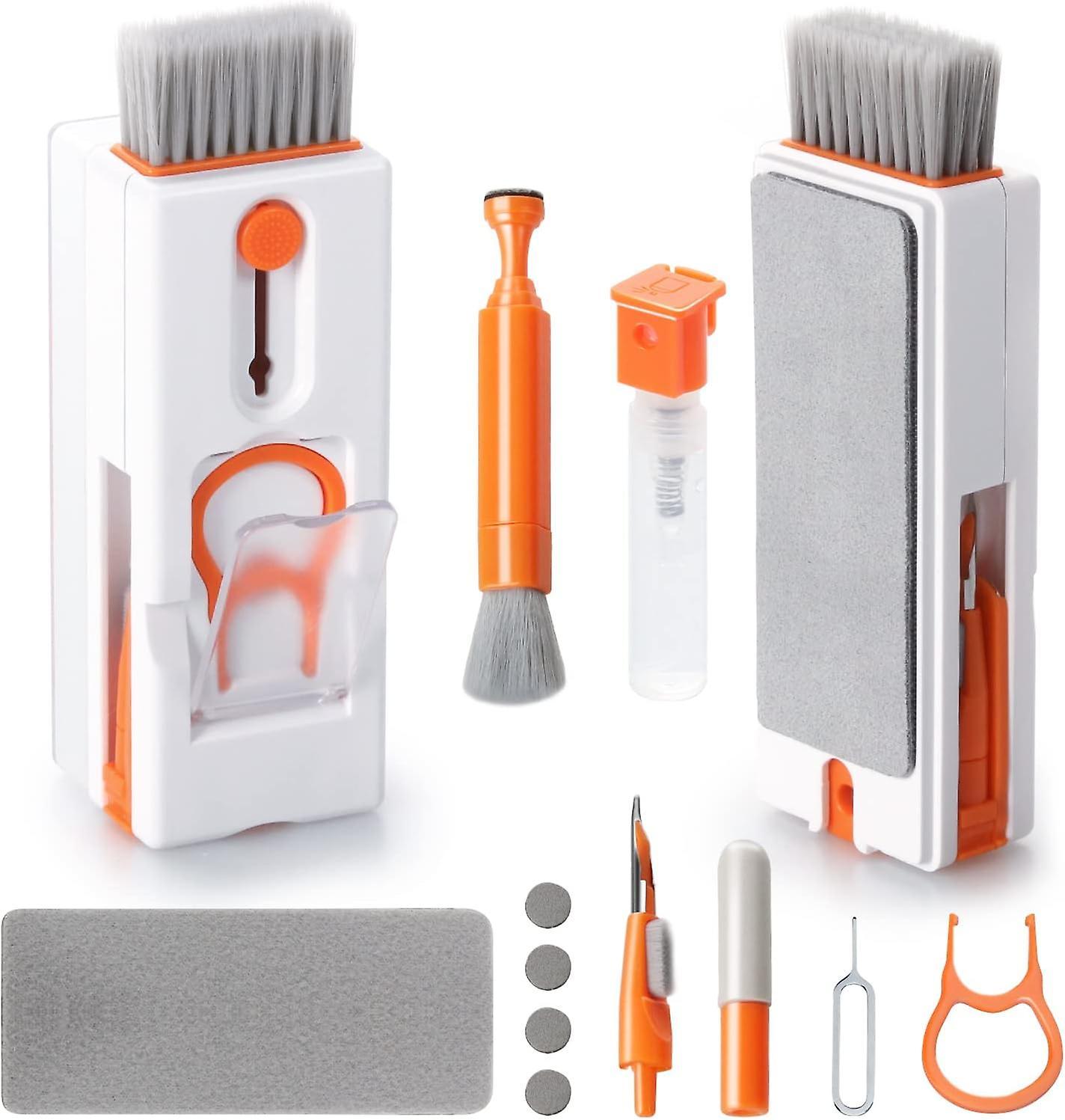 Dewenwils Dww-1 Set Kit Nettoyage Clavier, Orange, 11 en 1 Nettoyeur Claviers PC Multifonctionnel, Keyboard Cleaner Brosse  Outils, pour Tablette, ...