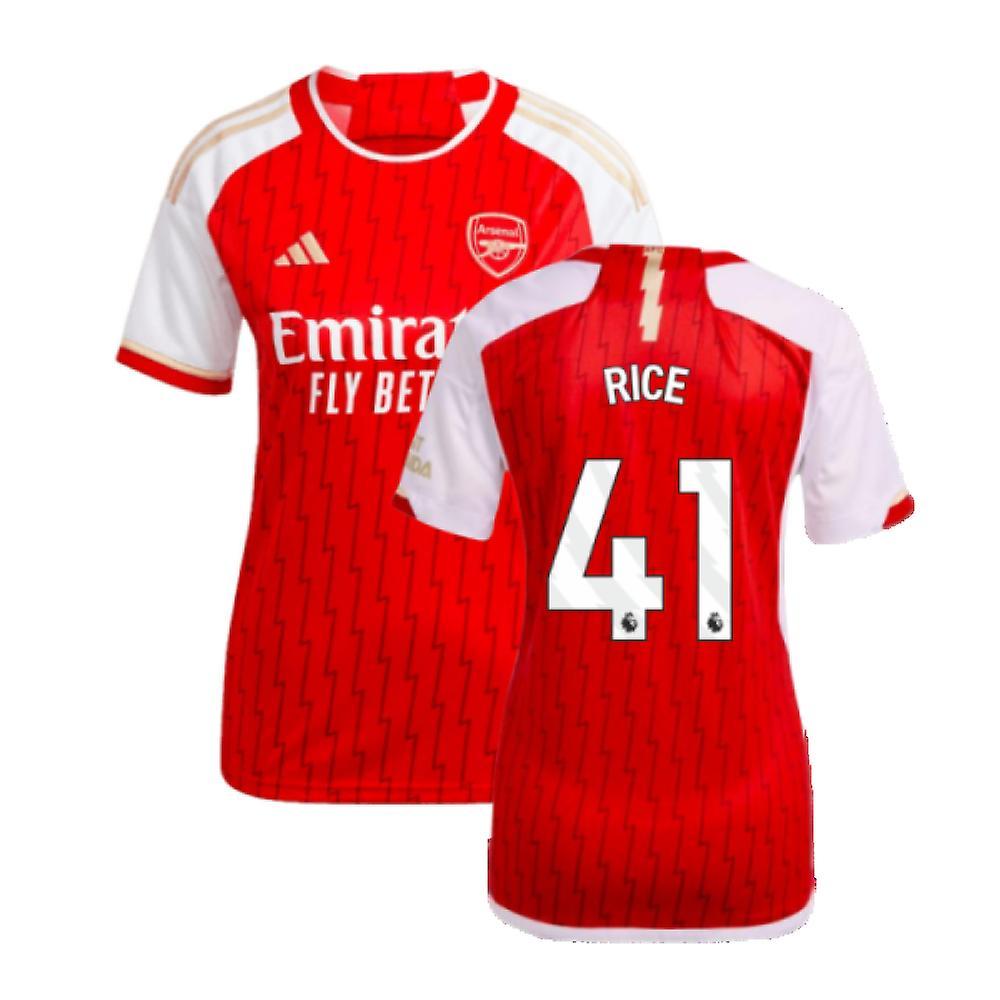 Adidas 2023-2024 Arsenal Home Shirt (Ladies) (Rice 41) Red Size 14 Large