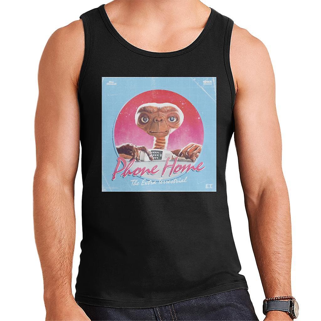 E.T. E.T. Phone Home Galactic Background Men's Vest Black XX-Large