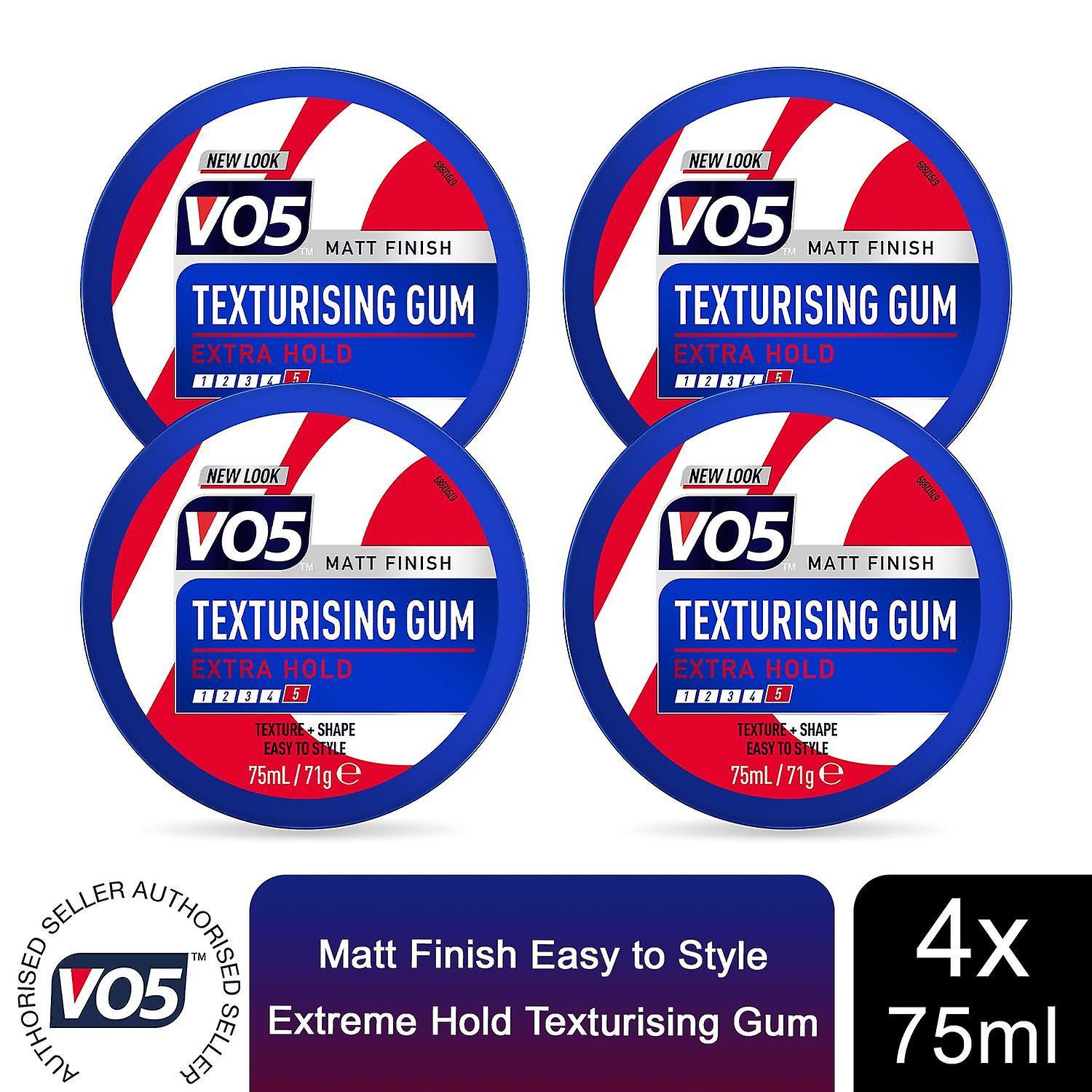 VO5 Matt Finish Extreme Hold Texturising Gum 75ml Pack Of 4