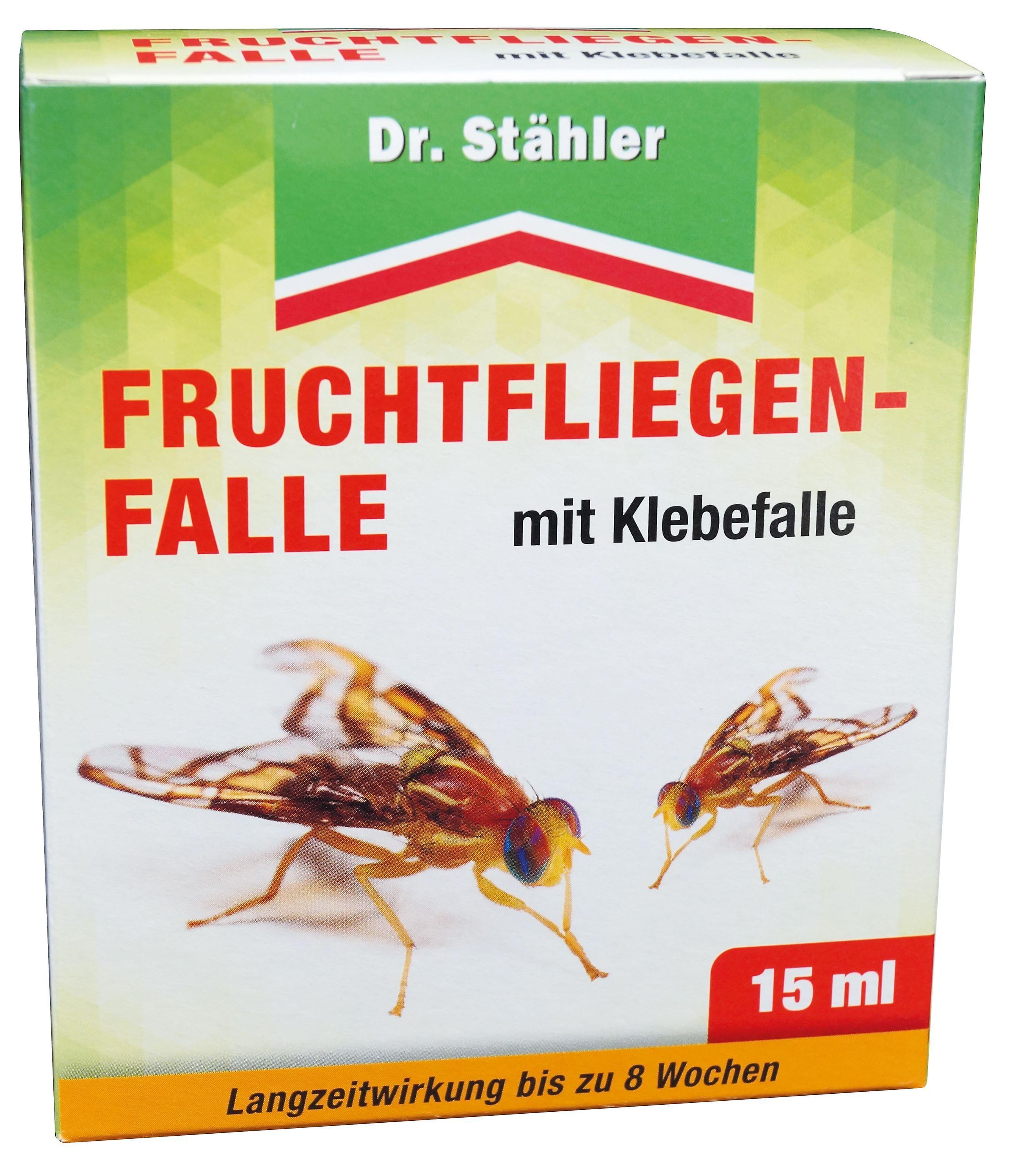 DR. STÄHLER fruit fly trap with adhesive trap, 1 + 2 pieces