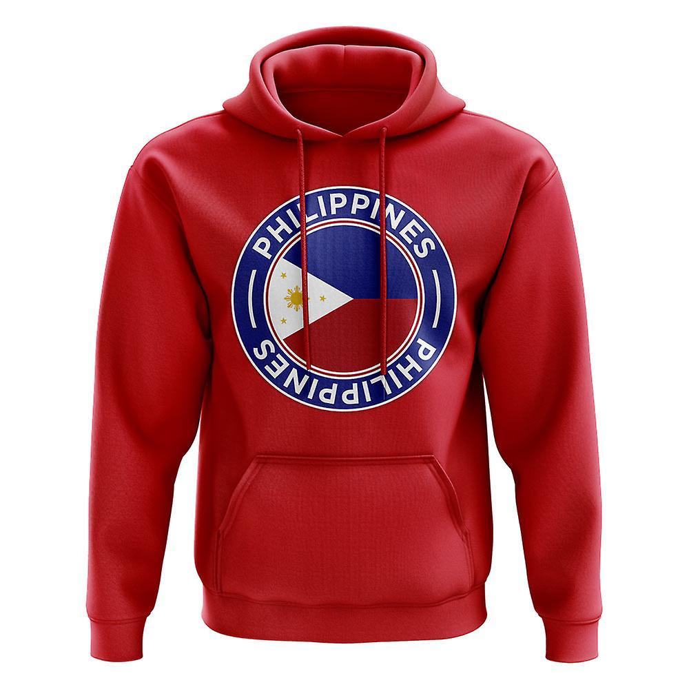 UKSoccerShop Philippines Football Badge Hoodie (Red) XXLW