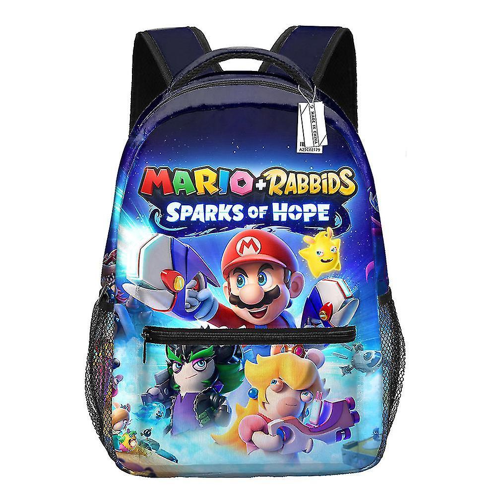 Bbxc Kids Boys Girls Super Mario Backpack - 3d Printing Daypack Student School Bags Gifts A