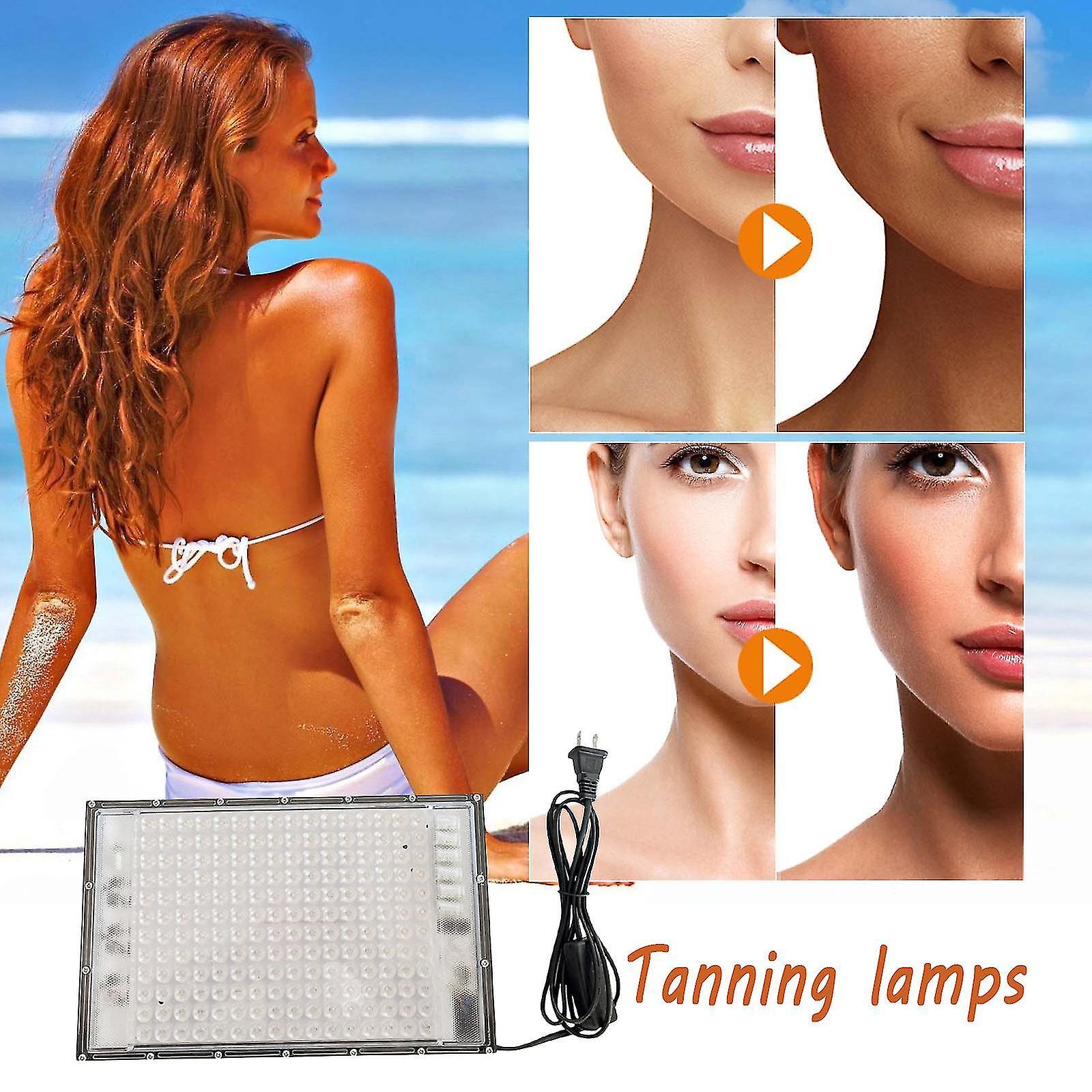 Bean Newway Sun Indoor Tanning Lamp, Tanning Light, Portable Tanning Light, 45w,196leds, Complete Blue Tanning Lamps Compatible Face And Body, Body...