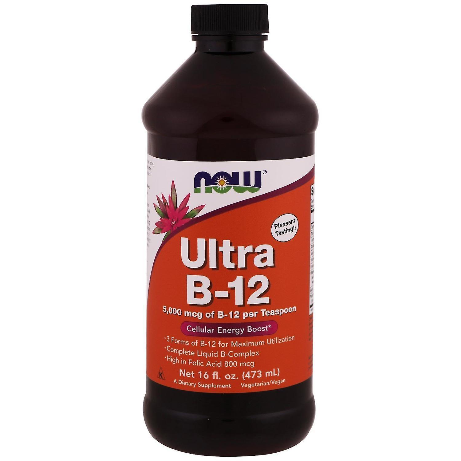 Now Foods, Ultra B-12, 5,000 mcg, 16 fl oz (473 ml)