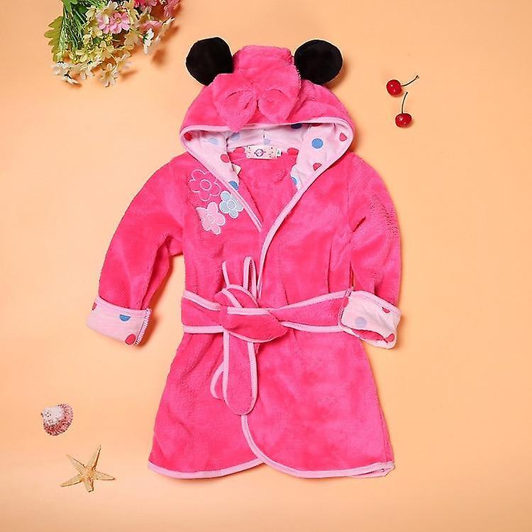 Slowmoose Cute Comfortable Bathrobe Height 120cm / Red A