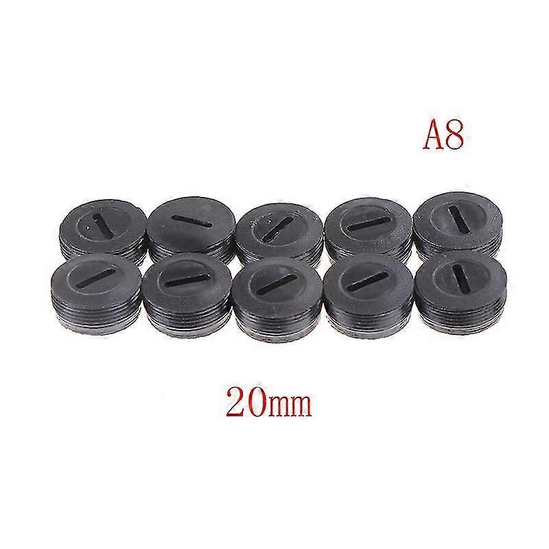 SML 10pcs Black Plastic Screw Carbon Brush Holder Caps Case Dia. 12mm/13mm / 14mm / 15mm / 16mm / 17mm/18mm / 20mm / 22mm A8