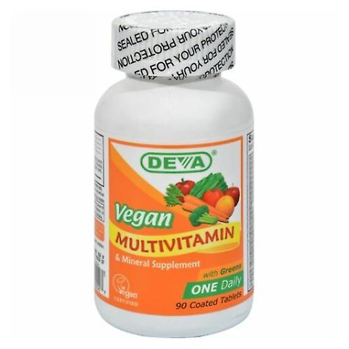 Deva Vegan Vitamins Vegan, Multivitamin Iron Free, 90 Tab (Pack of 1)