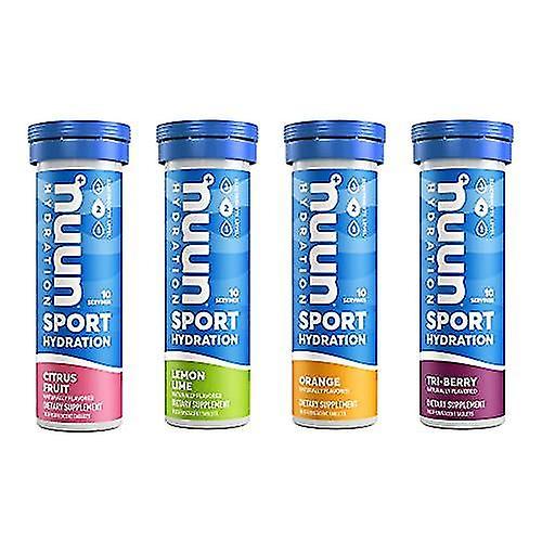 Nuun sport electrolyte tablets mixed citrus berry flavors 4 pack 40 servings