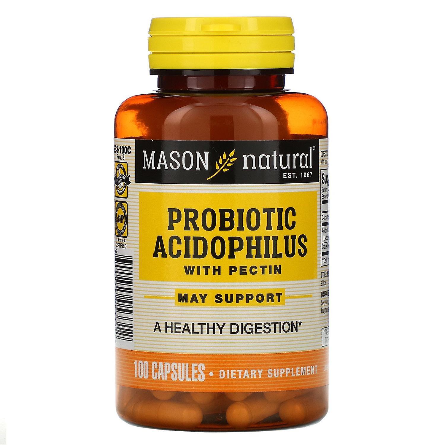 Mason Natural, Probiotic Acidophilus with Pectin, 100 Capsules