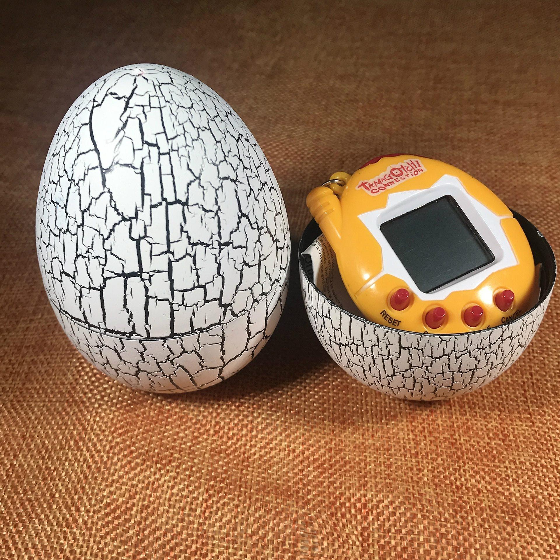 Slowmoose Tumbler Dinosaur Egg - Virtual Cyber Digital Pet Game White