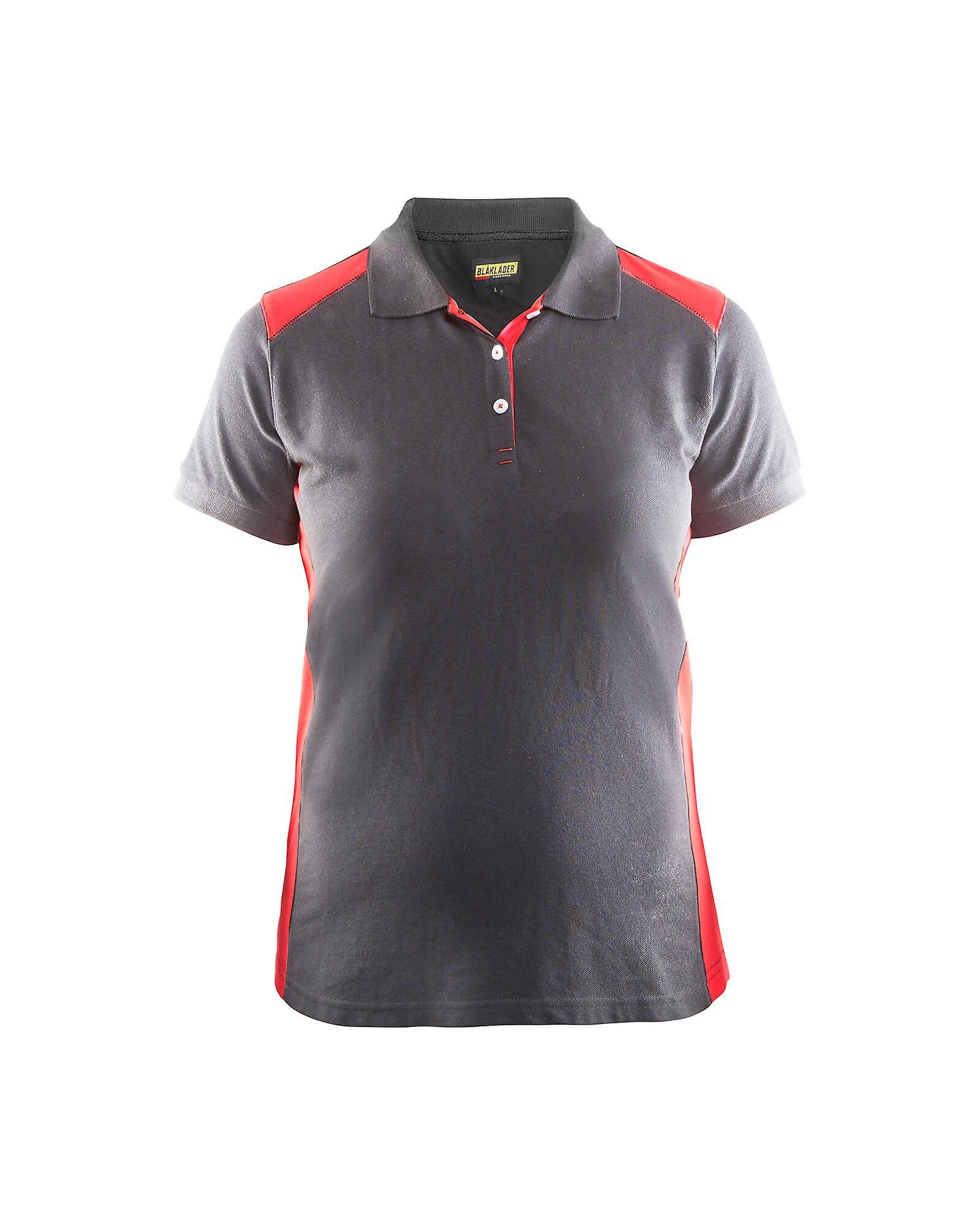 Blaklader 3390 work polo shirt - womens (33901050) Grey/red Xs