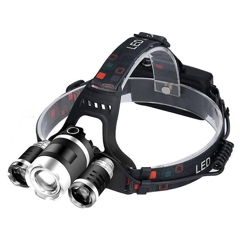 Slowmoose Powerful Headlight 5 Led T6 Headlamp Torch No Battery