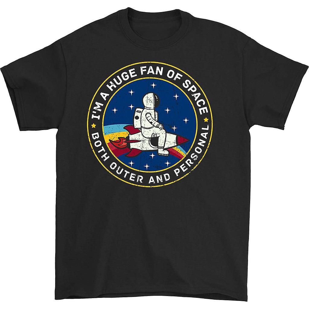 HISHARK I'm a huge fan of space outer and personal t-shirt black L