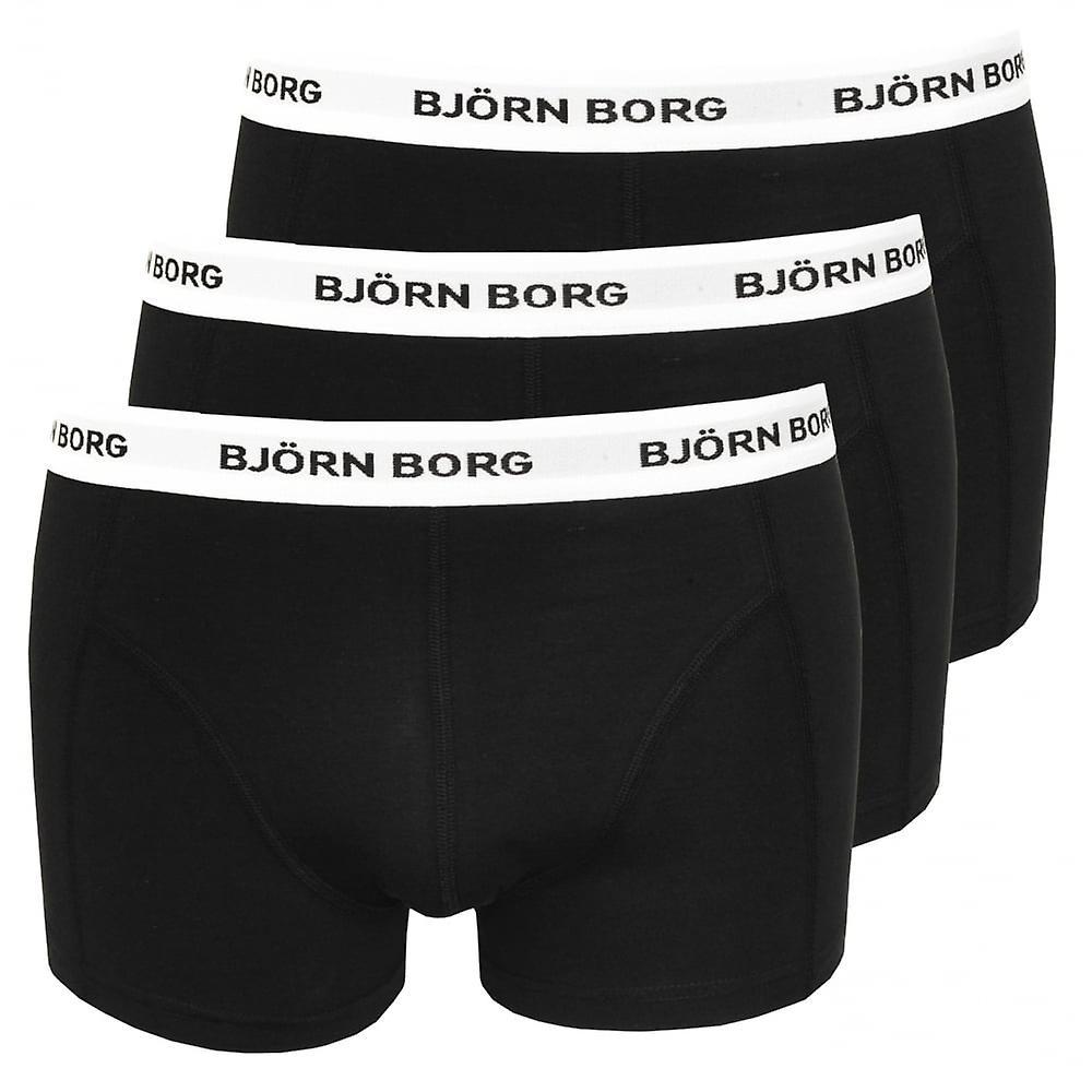 Bjorn Borg 3-Pack Classic Logo Boxer Trunks, Black Xx-large