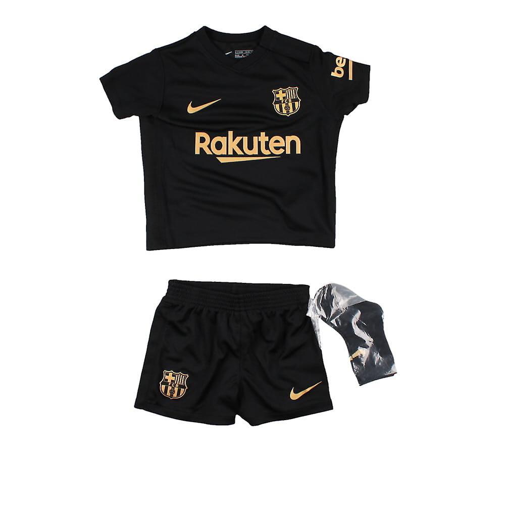 Nike 2020-2021 Barcelona Away Baby Kit Black 9/12 Months