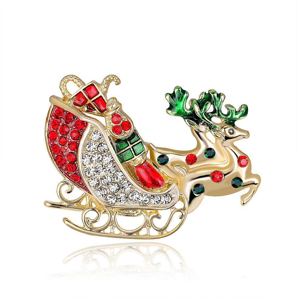 Sztxj (F)Christmas Brooch Decorative Brooch Christmas Tree Brooch Dimond Jewelry Brooch Christmas Dressing Jewelry Ornaments for Lady Women Christm...