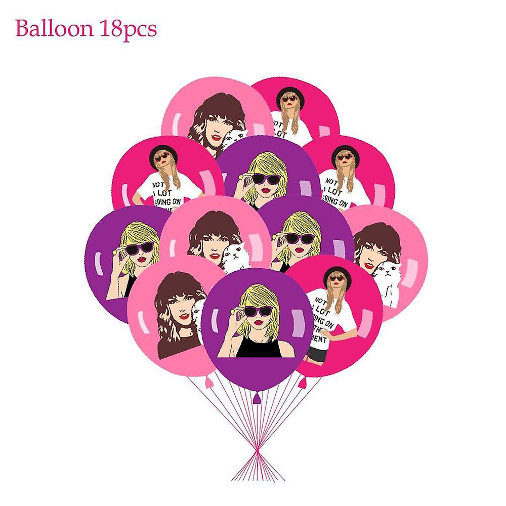 Ochime Taylor Birthday Decors Taylor Swift Fashion Birthday Decorations Balloons Cake Topper Banners