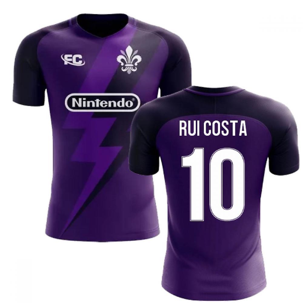 Airo Sportswear 2023-2024 Fiorentina Fans Culture Home Concept Shirt (Rui Costa 10) Purple XL 46-48 inch Chest (112-124cm)