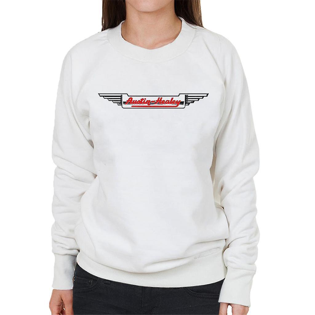 Austin Healey Logo British Motor Heritage Women's Sweatshirt White XX-Large