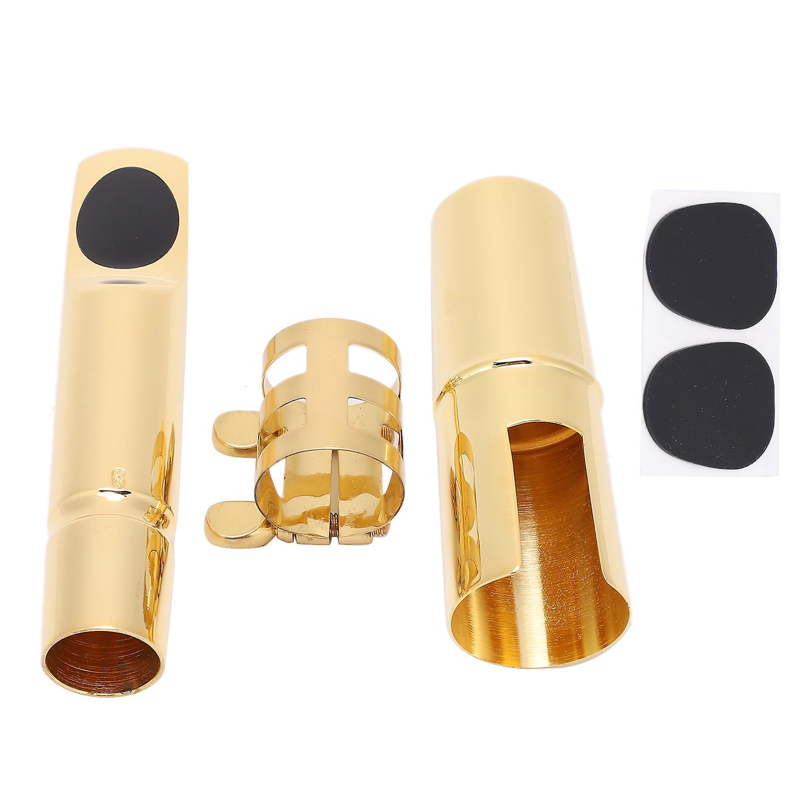 Tenor Saxophone Metal Mouthpiece Metal Tenor Saxophone Mouthpiece 6C with Cap and Pads - Musical Instrument Accessory