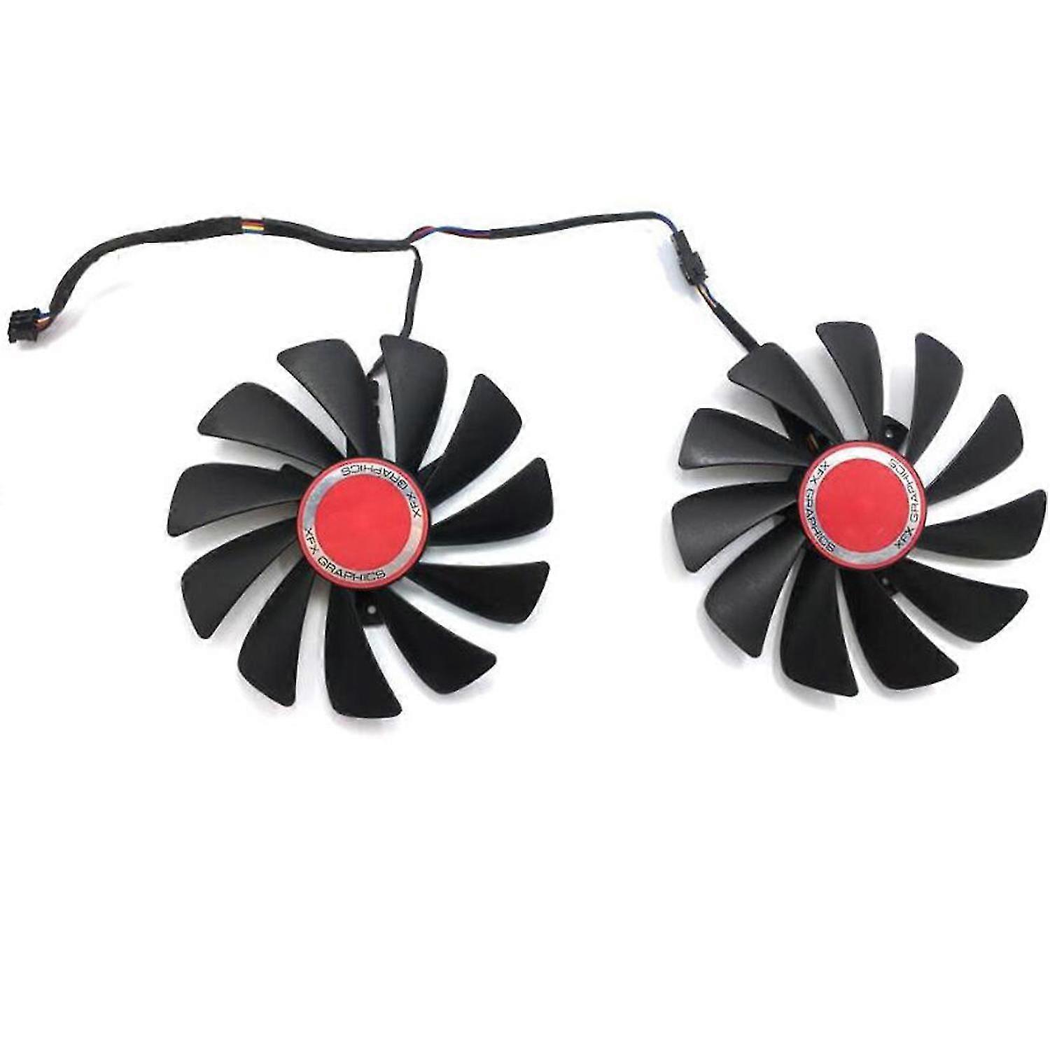 Pccy 2PCS 95MM FDC10U12S9-C CF1010U12S Cooler Fan Replace for AMD Radeon RX 580 590 RX580 RX590 Card Coo