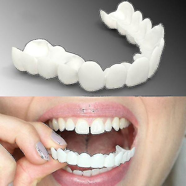 Blackp Upper Teeth Upper/lower Comfort Fit Flex Whitening Denture Braces