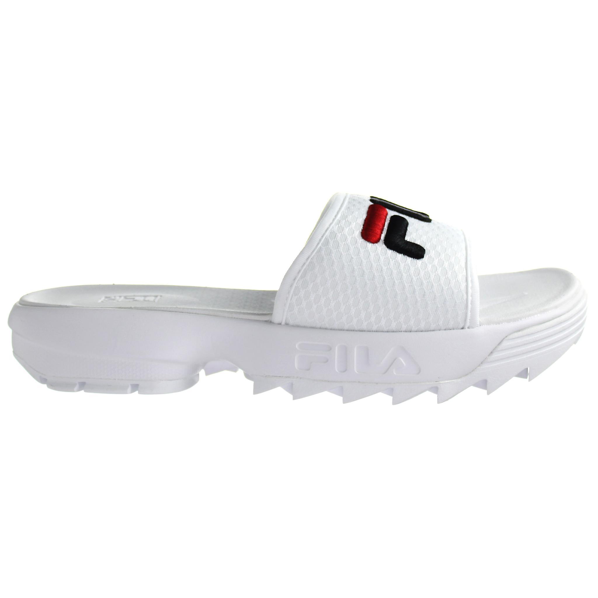 Fila Disruptor Slide Slip-On White Synthetic Womens Flip-Flops 1010868 1FG UK 6.5 EU 40 US 9