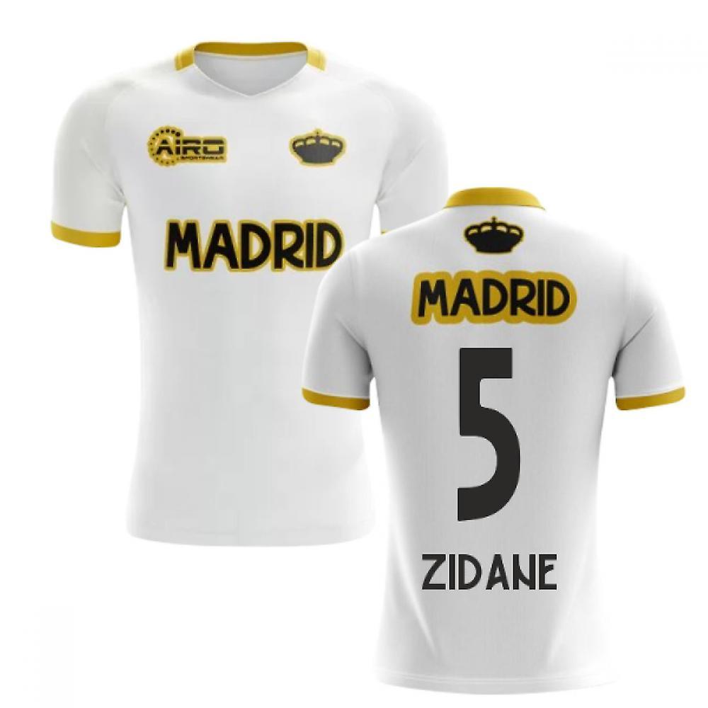 Airo Sportswear 2023-2024 Madrid Concept Training Shirt (White) (ZIDANE 5) Medium 38-40 inch Chest (96-104cm)