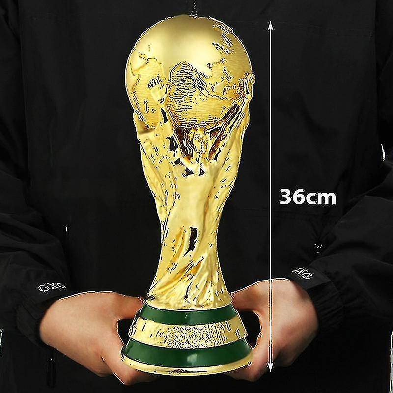 Dint World Cup Football Trophy Resin Replica Trophy Model Soccer Fan Souvenir Gift 13CM