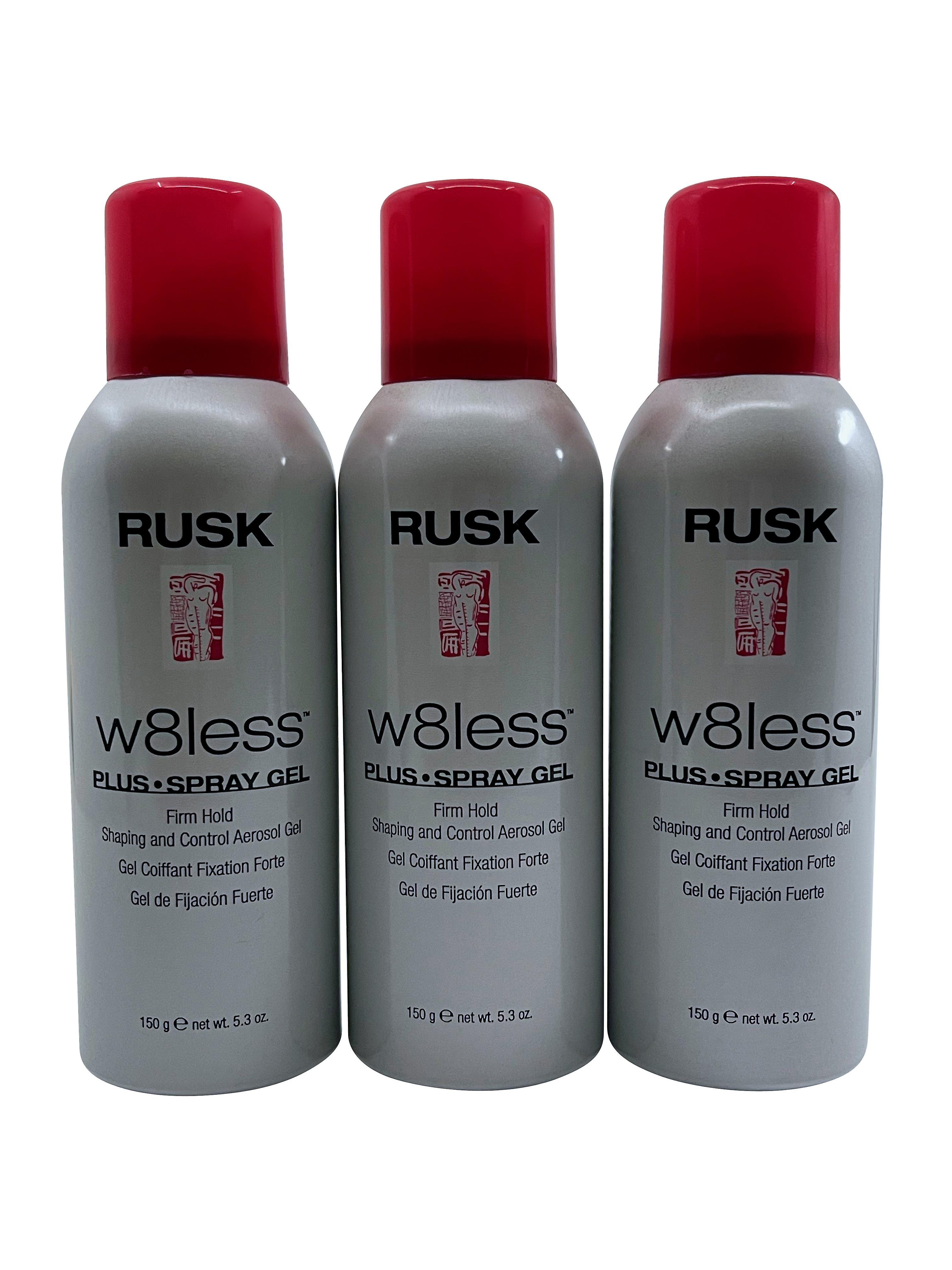 Rusk W8less Spray Gel Firm Hold 5.3 OZ Set of 3