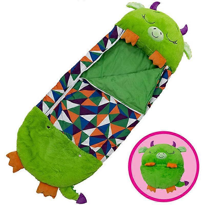 Shenzhenshileidakejimaoyiyouxiangongsi Soft and Warm Sleeping Bags for Girls & Boys 13550cm Green Dragon 135*50cm