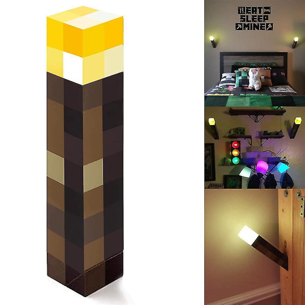 Unbrand Home Decoration Minecraft Game Torch Lamp Led Night Light Rechargeable Gift