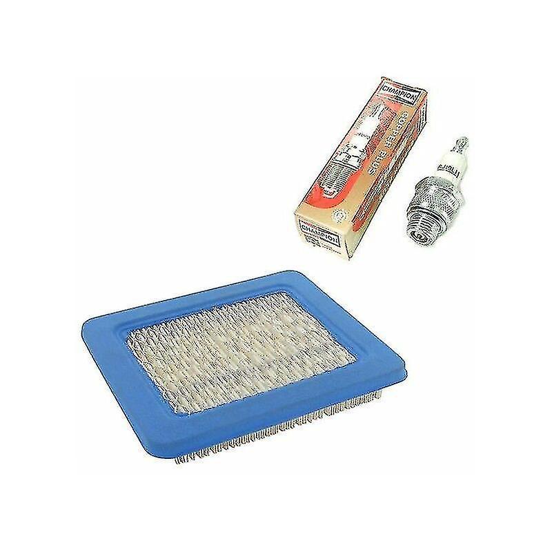 JUMPHERO Compatible with Briggs & Stratton Air Filter Kit + Champion Rj19lm Spark Plug-kryp