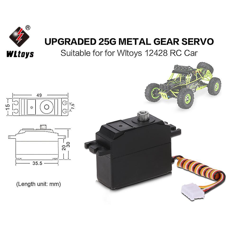 WL Toys Wltoys Upgraded 25g Metal Gear Servo For Wltoys 12428 Rc Car