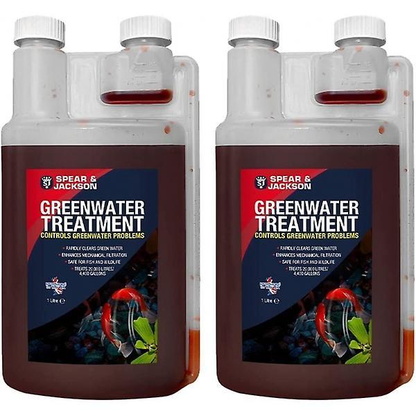 Greenwater Treatment 2 x 1 L Rapidly Clears Green Water Spear and Jackson