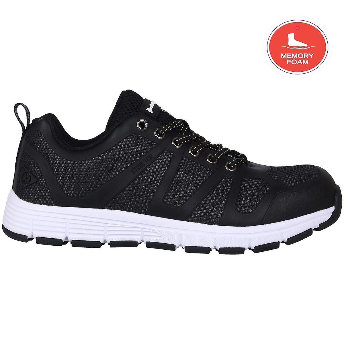 Dunlop Reno Memory Foam Mens Safety Shoes Black UK 9