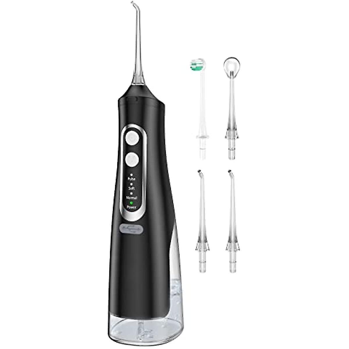 Wlcxs Water Flosser For Teeth Cleaner Rechargeable Oral Irrigator 4 Modes 310ml Ipx7 Waterproof Powerful B