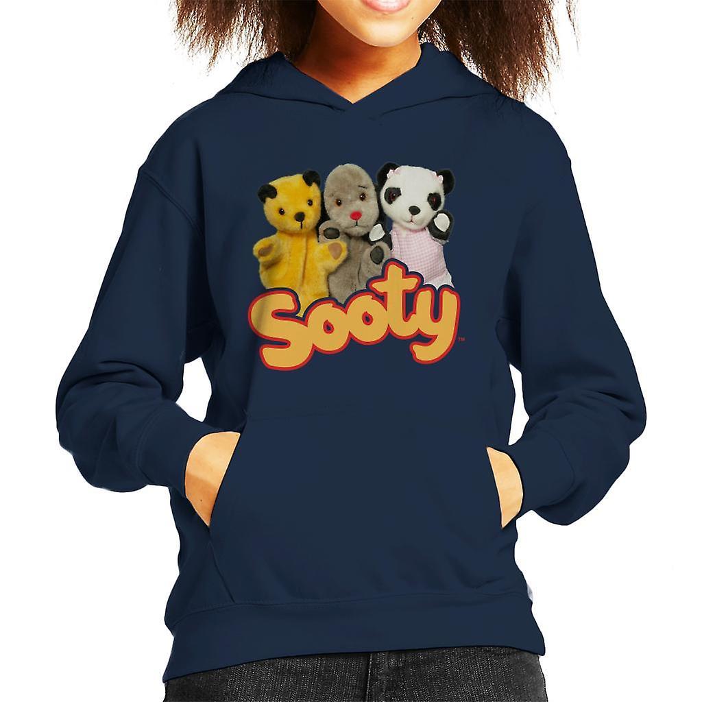 Sooty Sweep & Soo Kid's Hooded Sweatshirt Navy Blue Medium (7-8 yrs)