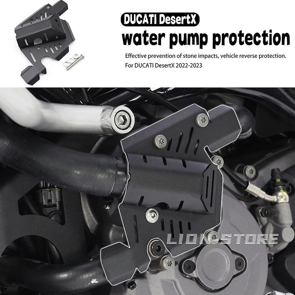 Scitoo Water pump protection DUCATI Desert X FOR DesertX 2022 2023 Engine anti drop cover motorcycle accessories Desert X Black