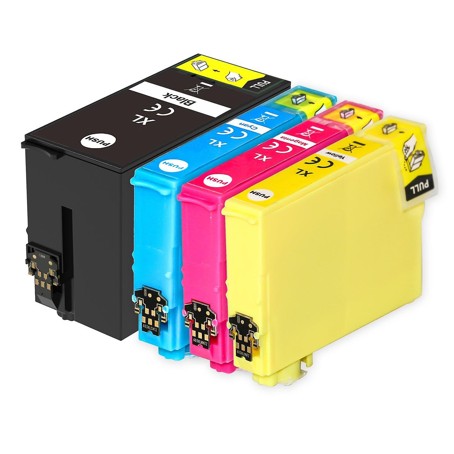 1 Set of 4 Ink Cartridges to replace Epson T1306 Compatible/non-OEM from Go Inks (4 Inks) Black/Cyan/Magenta