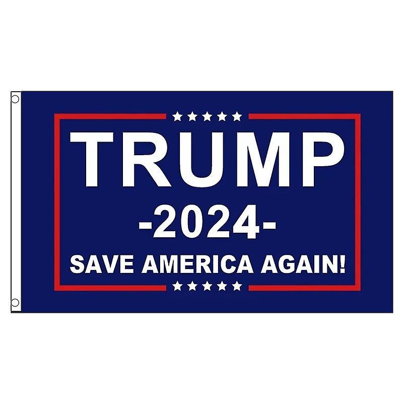 Scitoo Trump 2024 Flag Double Sided Printed Donald Trump Flag Keep America Great Donald for President USA White 90 x 150cm