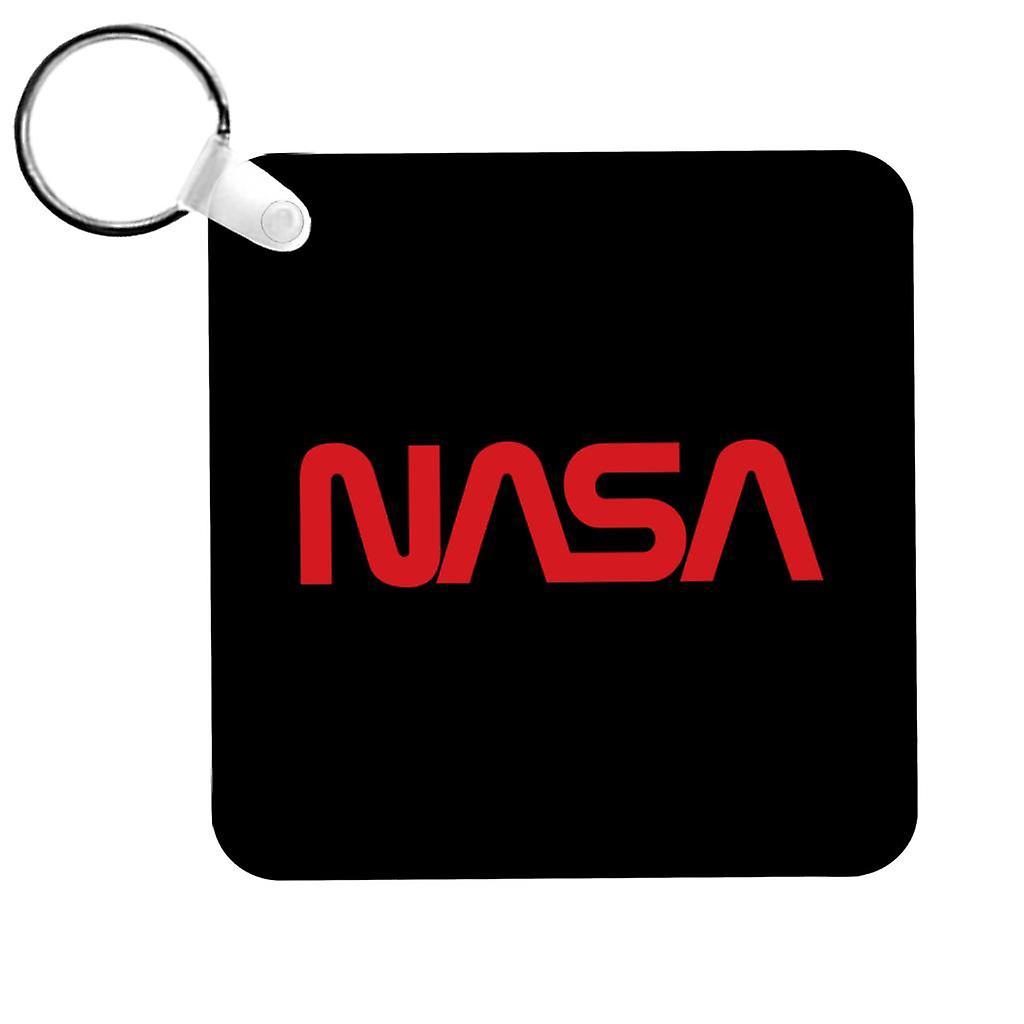 NASA Logo 1975-1992 Keyring Black 5cm x 5cm