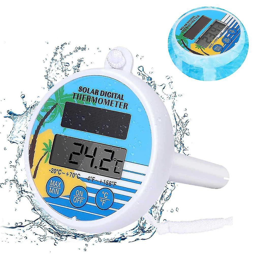 Tianzun Swimming Pool Thermometer, Floating Pool Thermometer, Digital Water Temperature Gauge For Hot Tub Pond Bath Water Spa