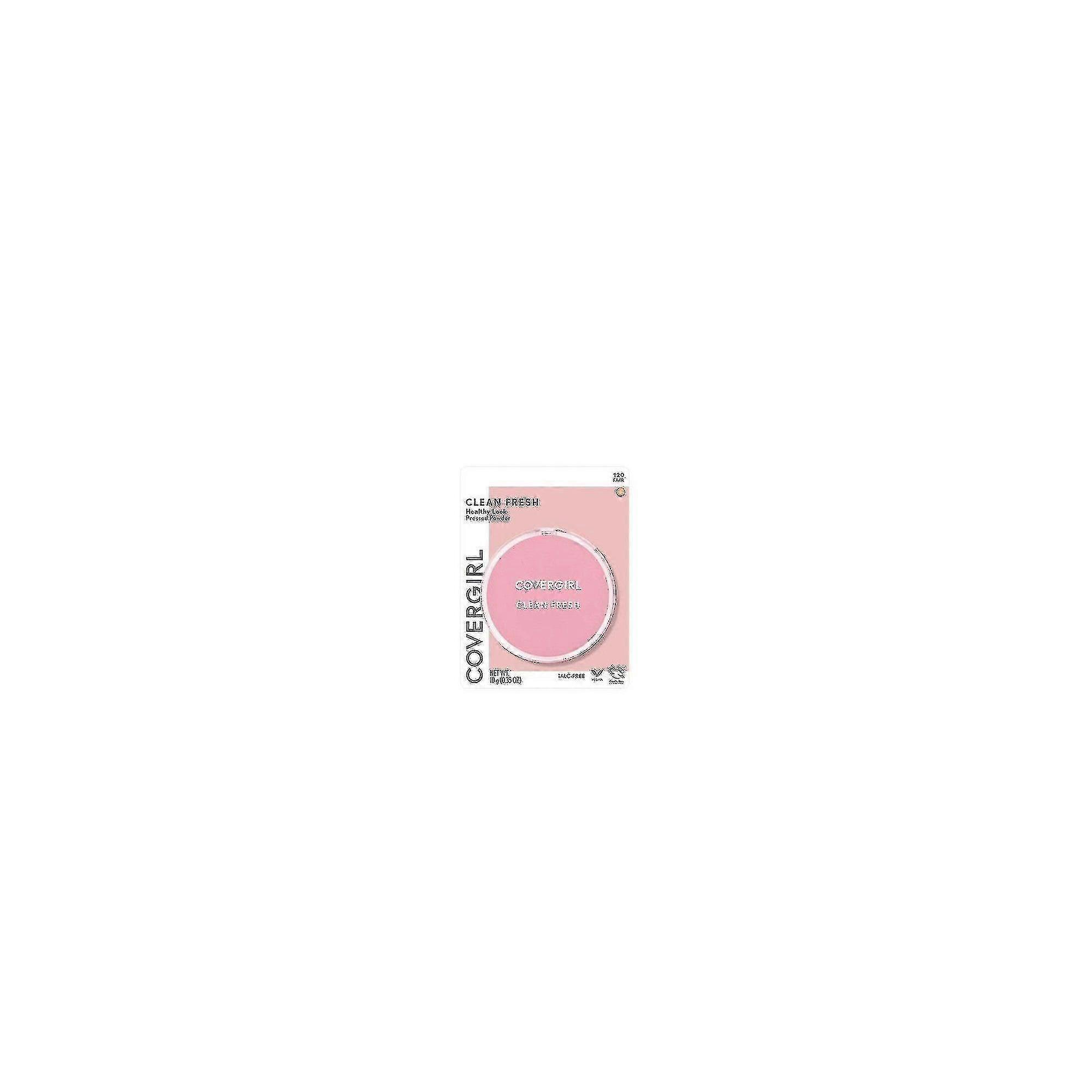 Covergirl Clean Fresh Pressed Powder, 120 Fair, 0.35 Oz