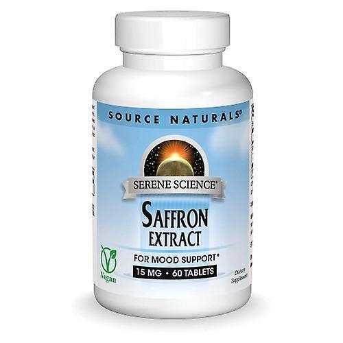 Source Naturals Serene Science Saffron Extract, 15mg 60 Tabs (Pack of 1)